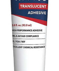 One Part Translucent Silicone Sealant For Indoor And Outdoor Gaps Up To One Quarter Inch, 2.8 Ounce Tube