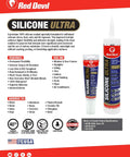 Ultra 100 Percent RTV Silicone Sealant For Exterior Weatherproofing Easy To Apply Neutral Cure Formula 10.1 Oz Brown tube