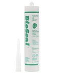 Waterproof 100 Percent Silicone Sealant Caulk For Kitchen And Bath Pro Grade Low Odor No Yellow Or Color Change Ready In About Thirty Minutes White 10.1 Ounce Cartridge