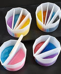 Resin Art Split Cup Set With Three Compartments Silicone Mixing Cups For Fluid Art And Acrylic Pouring Easy Pour Spout For Precise Drip Free Pouring