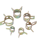 20 Piece Silicone Wrapped 304 Stainless Steel Hose Clip Set Reusable Clamps For Boats And Motorcycles With Size Marked Bands 6mm 7mm 8mm 9mm 10mm 12mm Easy To Install Durable Construction For Long Lasting Performance. Image showing assorted hose clamps with visible adjustment features, ideal for boating and motorcycling applications, displaying various sizes.