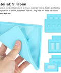 7 Piece Light Switch Cover Resin Molds Set for Epoxy Resin Crafts with silicone socket panel molds displayed