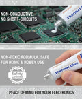 Silicone Thermal Glue For GPU VRM VRAM LED Heatsinks And IC Chips Non Conductive Adhesive With Beast Heat Transfer