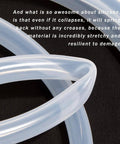 Close-up of Pure Silicone Tubing 3mm ID 5mm OD high temperature food grade flexible hose for aquaponics air and water transfer.