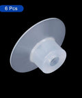 Heavy Duty 30mm Vacuum Suction Cups With M5 Thread Silicone Rubber Set Of 6, shown close up on black background.