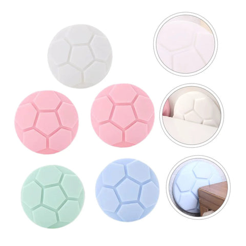5 Piece Silicone Anti Collision Pads For Washing Machines Noise Reduction Door Bumpers Vibration Dampening Stickers For Appliances Home Use Random Color, assorted pastel colors