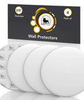 Door Stoppers - Large 3.15" (4 PCS) - Door Stoppers for Wall with Strong Back Adhesive displayed in packaging