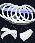 6 Pack Water Bottle Gasket Replacements For Wide Mouth Flip Lids, Silicone O Rings And Seals, 57mm Outer Diameter, Includes Tweezers