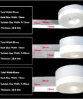 Three rolls of Silicone Weather Stripping Seal Door Tape 16.5 Feet Strip Bottom Draft Insulation Stopper, varying sizes, key dimensions shown.