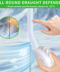 Updated Weather Stripping Door Seal installation showing silicone seal for winter insulation against cold drafts.