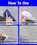 Instructions for using Silicone Weather Stripping Seal Door Tape 16.5 Feet Strip Bottom Draft Insulation Stopper