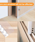 28.9 Ft Weather Stripping Door Seal Strip Tape,Silicone Draft Stopper installed on door and window frame