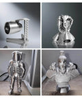 Modelli 3D con filamento PLA Silk da 1,75 mm per 3D , bobina da 1 kg color argento metallizzato lucido con Tolerance dimensionale di 0,02 mm.
