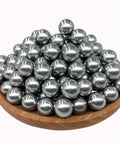 Plate of 150 X 43 Cal Aluminum Balls for Self-Defense, Reusable Solid Hard .43 Caliber Ammo Fit for T4E Walther and Glock, Silver