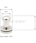Gold Plated Solid Brass Ball Head Screw Back Rivet Studs 10 Pack For Leathercraft with dimensions 5mm top diameter, 9mm height.