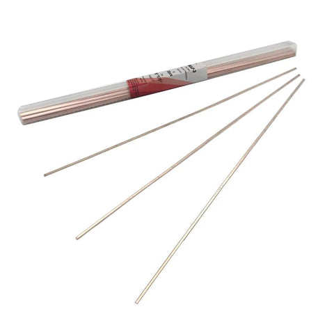 20 Pack 5 Percent Silver Brazing Rods BCuP-3 For Gas Soldering 0.050 Inch By 0.125 Inch By 14 Inch Flat Bars JAgP-5 Silver