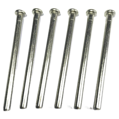 6 Pack 3.5 Inch Interior Door Hinge Pins For Doors Replacement With Screws Silver Finish