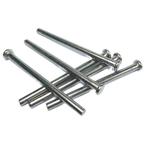 6 Pack 3.5 Inch Interior Door Hinge Pins For Doors Replacement With Screws Silver Finish
