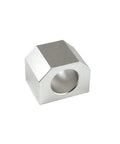 Silver DSG16H Nut Housing Seat Ball Screw Mount Bracket Holder, 28mm Dia, for SFU1605 CNC Machine Parts, side view, sleek design