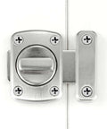 Brushed Silver Rotate Bolt Gate Latches Kit For Doors Cabinets Windows And Pet Doors, scratch resistant, antique style zinc alloy latch