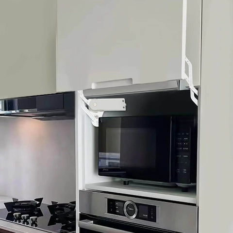 Kitchen cabinet with lifting door, showing Cabinet Door Hinges Set Folding Lift up Top Table Vertical Swing Lift Up Stay Pneumatic Arm.
