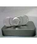 Silver look Aluminum Dual Fidget Hand Spinner Toy 42Q - VXB Ball Bearings