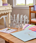 Must Have All Purpose Die Cut For Card Making And Scrapbooking With Intricate Metal Cutting Dies displayed on craft table