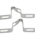 2 Pieces Silver Sliding Door Keepers With Glass Lock Latch For Sliding Patio Doors Including Mounting Screws, Durable Zinc Alloy