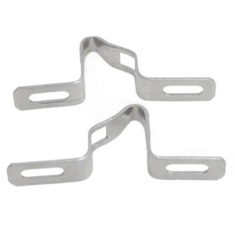 2 Pieces Silver Sliding Door Keepers With Glass Lock Latch For Sliding Patio Doors Including Mounting Screws, Durable Zinc Alloy