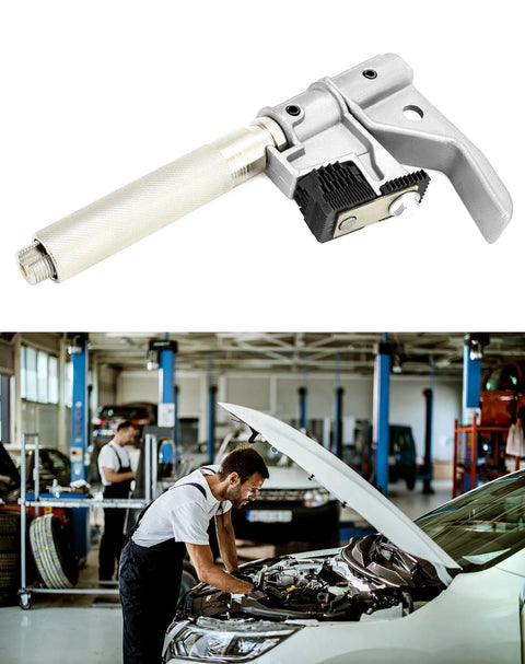 Heavy Duty Universal Outside Thread Chaser Tool For One And One Quarter To Five Inch OD, mechanic repairing car in workshop