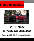 Rear Ride Rite Air Spring Kit For Silverado And Sierra 1500 2019 To 2025 Excludes 3.0 Eco Diesel shown in forest setting