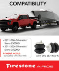 All In One Wireless Rear Air Spring Kit For 2011 2026 Silverado Sierra 2500HD 3500HD Up To 5000 Lb Load Capacity