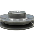 Single Groove V Belt Pulley Three Point Seven Five Inch Outside Diameter Grey Cast Iron Fixed Bore For Five Eighth Inch Shaft A Belt Section 4L Compatible V Belt Sheave Durable Corrosion Resistant For Heavy Duty Shop Use.