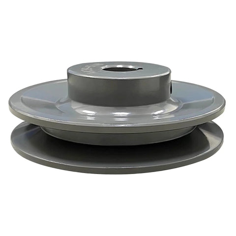 Single Groove V Belt Pulley Three Point Seven Five Inch Outside Diameter Grey Cast Iron Fixed Bore For Five Eighth Inch Shaft A Belt Section 4L Compatible V Belt Sheave Durable Corrosion Resistant For Heavy Duty Shop Use.