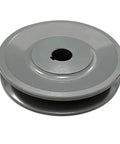 Single Groove V Belt Pulley Three Point Seven Five Inch Outside Diameter Grey Cast Iron Fixed Bore For Five Eighth Inch Shaft A Belt Section 4L Compatible V Belt Sheave Durable Corrosion Resistant For Heavy Duty Shop Use