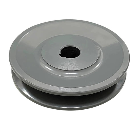 Single Groove V Belt Pulley Three Point Seven Five Inch Outside Diameter Grey Cast Iron Fixed Bore For Five Eighth Inch Shaft A Belt Section 4L Compatible V Belt Sheave Durable Corrosion Resistant For Heavy Duty Shop Use