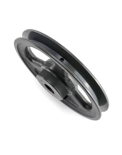 Single Groove V Belt Pulley 5.95 Inch Outer Diameter With Five Eighth Inch Bore Cast Iron Fixed Bore For V Belt 4L A AX Belts