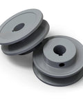 Single Groove V Belt Pulley For V-Belt Drive Systems, Two Point Five Inch Outer Diameter, Five Eighth Inch Bore, Cast Iron 1 Groove