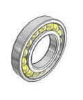 SKF ALS 28 ABP Single Row Angular Contact Bearing, high precision component, side view