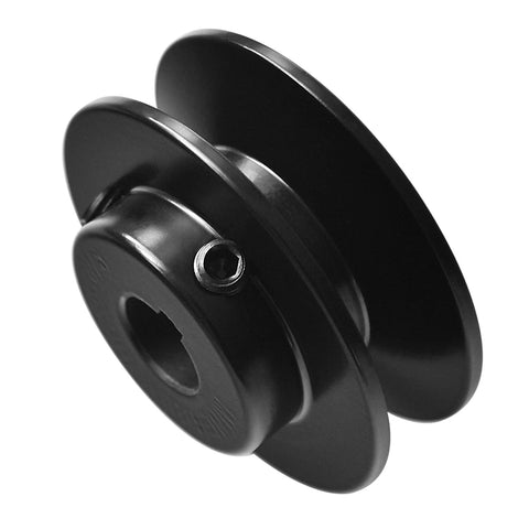 BK25 5/8 Inch Single Groove V Belt Pulley Cast Iron 2.6 Inch Outside Diameter With 5/8 Inch Bore For 4L 5L B And A Belts, 1 Keyed Shaft
