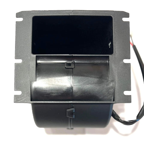 Front view of High Performance 335 CFM Single Wheel Centrifugal Blower For 12 Volt HVAC And Rear Air Circulation In Vans And RVs With Beast Power By SPAL 30003542 023 A70 74D