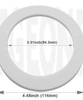 Rubber washer from Sink Strainer Seal Kit For 3.5 Inch Drains With 2 O Rings And Rubber Gasket Set No Plumber's Putty Needed Twist On Install