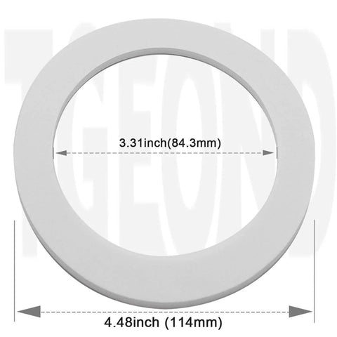 Rubber washer from Sink Strainer Seal Kit For 3.5 Inch Drains With 2 O Rings And Rubber Gasket Set No Plumber's Putty Needed Twist On Install
