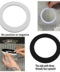 Sink Strainer Seal Kit For 3.5 Inch Drains With 2 O Rings And Rubber Gasket Set No Plumber's Putty Needed Twist On Install For A Leak Free Seal US Standard Drain Compatibility, showing installation and components