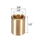 Self Lubricating Sintered Bronze Bearing Sleeve 0.25 Inch Bore 0.375 Inch OD 0.5 Inch Length for machinery use