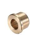 Sintered Bronze Flange Bearing Sleeve Three Eighths Bore Five Eighths Outer Diameter One Half Inch Length, shown at an angle