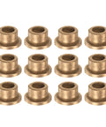 12 Pack Flange Sleeve Bearings Self Lubricating Sintered Bronze Bushings 6mm Bore 10mm Outer Diameter 8mm Length
