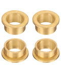 4 Piece Sintered Bronze Flange Sleeve Bearings With 16mm Bore 20mm Outer Diameter 10mm Length 25mm Flange Diameter And 2mm Flange Thickness