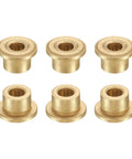 Six Pack Flange Sleeve Bearings 5mm Bore 9mm OD 8mm Length Self Lubricating Sintered Bronze Bushings With 13mm Flange Diameter