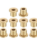 10 Pcs Flange Sleeve Bearings with 5mm bore, 9mm OD, 10mm length, 13mm flange diameter, self lubricating sintered bronze bushings for DIY projects